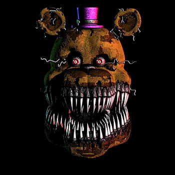 FNAF - Nightmare Fredbear (wallpaper) by SirFreddyFazbear on