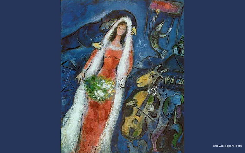 42 Works of the artist mark Zakharovich Chagall, marc chagall HD wallpaper