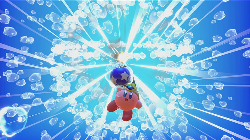Kirby combatte i suoi amici nel Battle Royale del 3DS e fa amicizia con il suo Kirby Battle Royale Sfondo HD