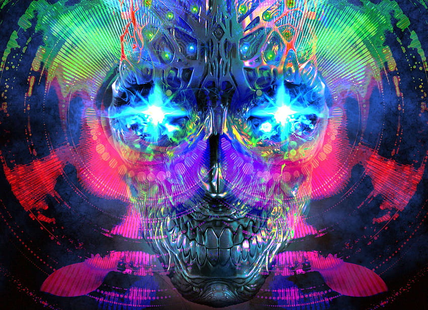 Psychedelic Full и Backgrounds, психеделично пътуване HD тапет