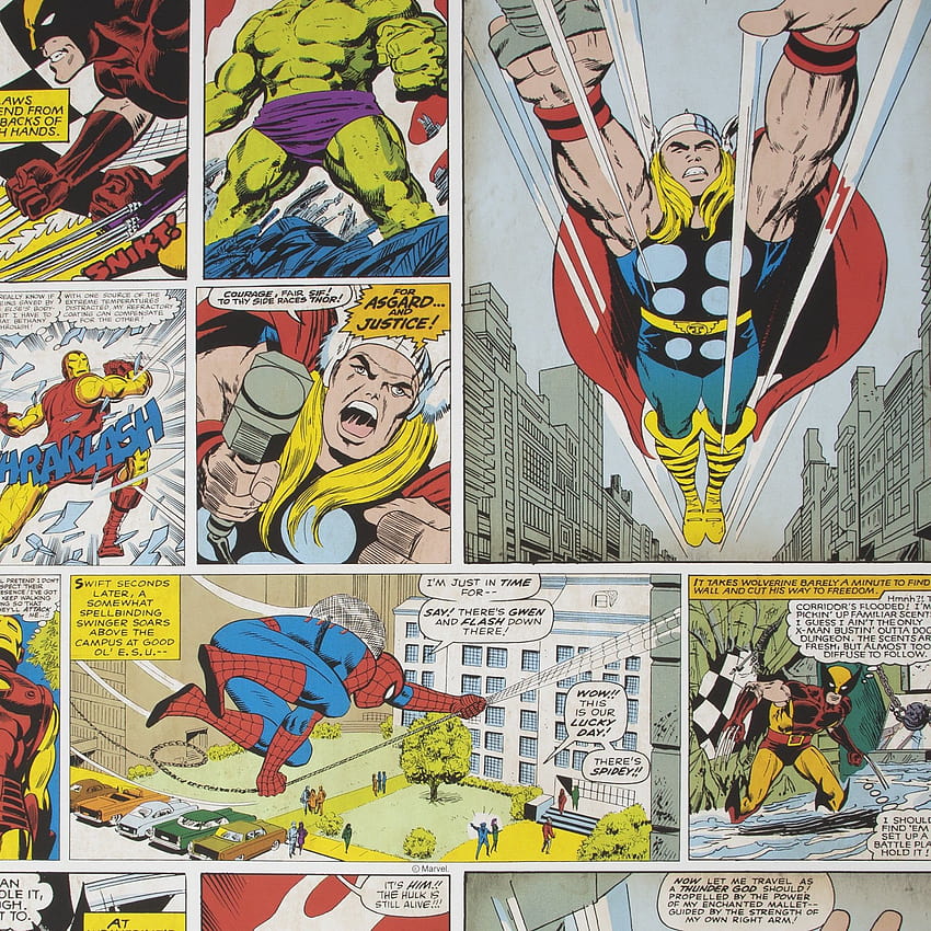 Marvel Comic Strip Multi Spiderman Iron Man ข้อความ 70 วอลล์เปเปอร์โทรศัพท์ HD