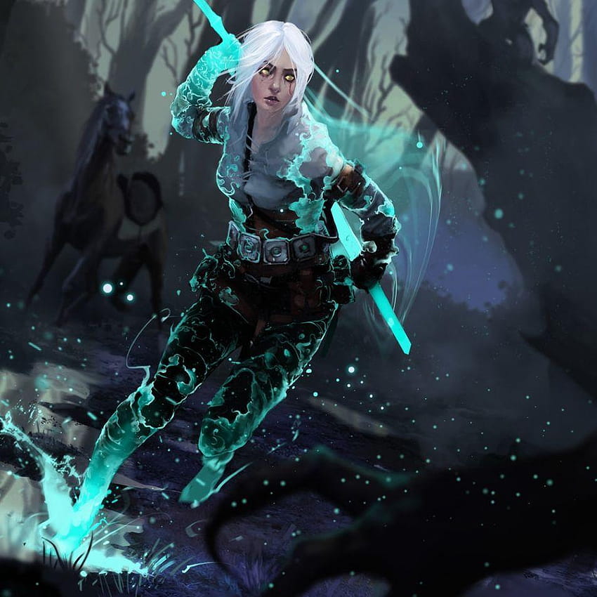 Wiedźmin 3 – Ciri, Ciri i Geralt Tapeta na telefon HD