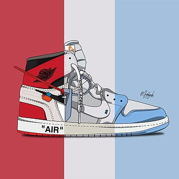 air jordan shoes cartoon