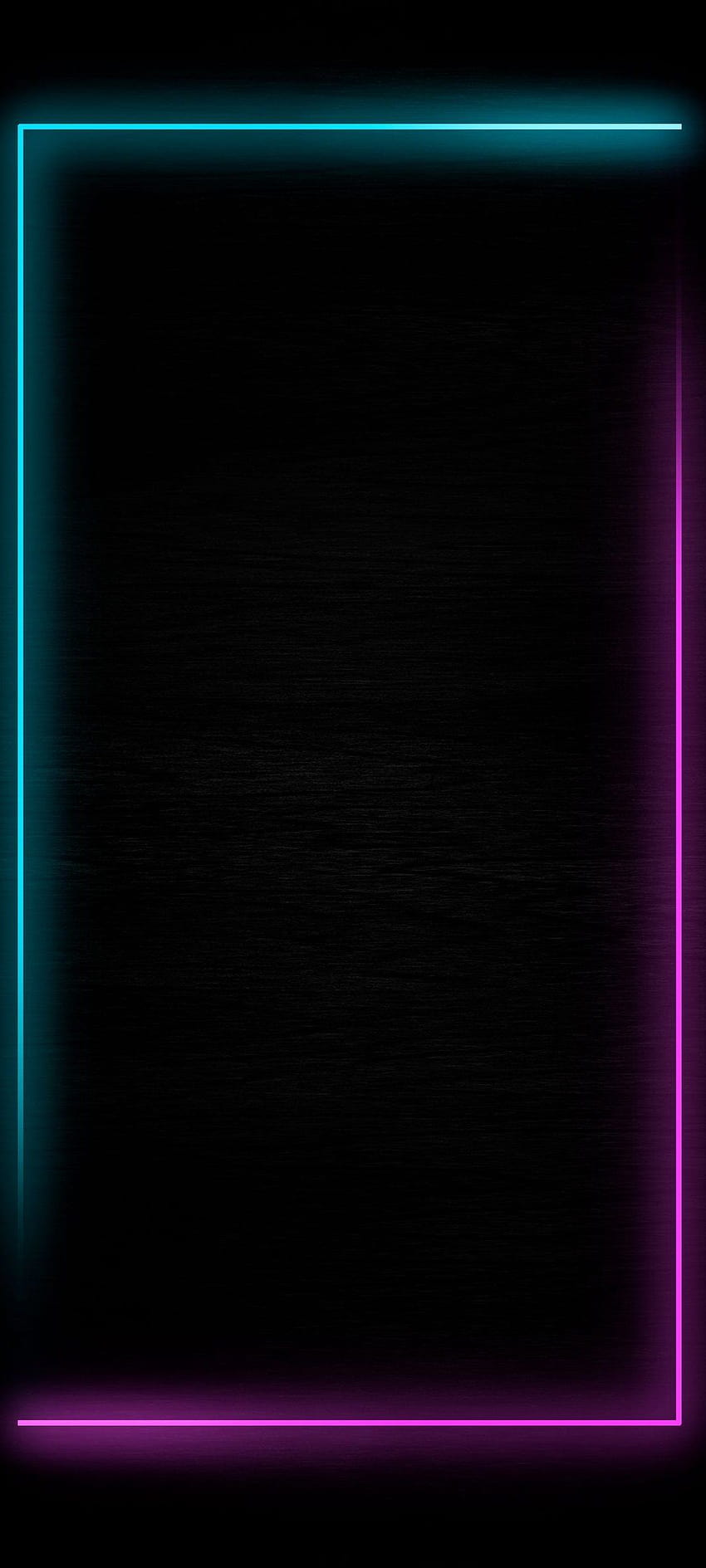 Border Neon Edge สีดำ ขอบนีออน วอลล์เปเปอร์โทรศัพท์ HD