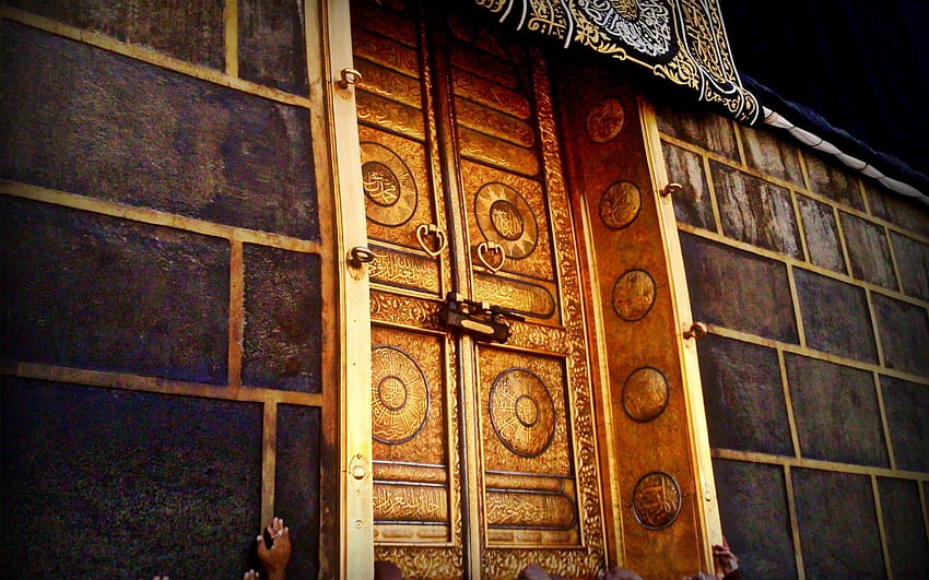 Art, Islam, Religion, Masjid Al Haram, Kaaba, Door, kaaba door HD wallpaper