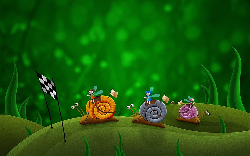 Racing snails: Những chú ốc đua đầy sinh động và vui nhộn đang chờ đón bạn đến với cuộc đua không thể bỏ lỡ. Hãy xem những chú ốc đua tinh nhuệ, tốc độ và đầy kỳ thú trên bức ảnh rực rỡ màu sắc này ngay bây giờ!