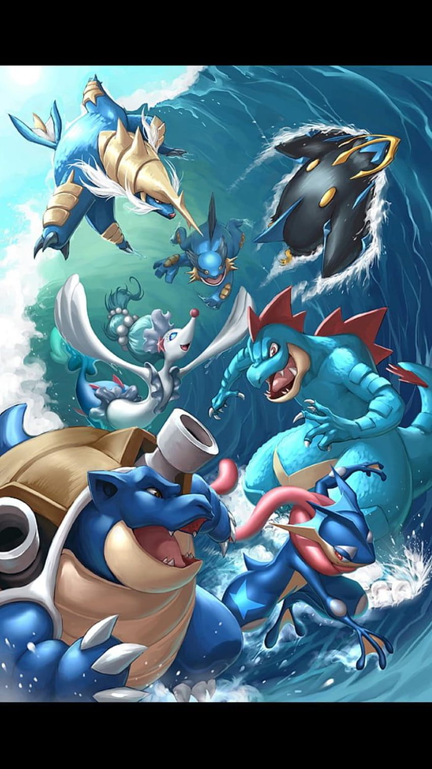 Der Wasserstarter ist vom Typ Pokémon-Wasser HD-Handy-Hintergrundbild