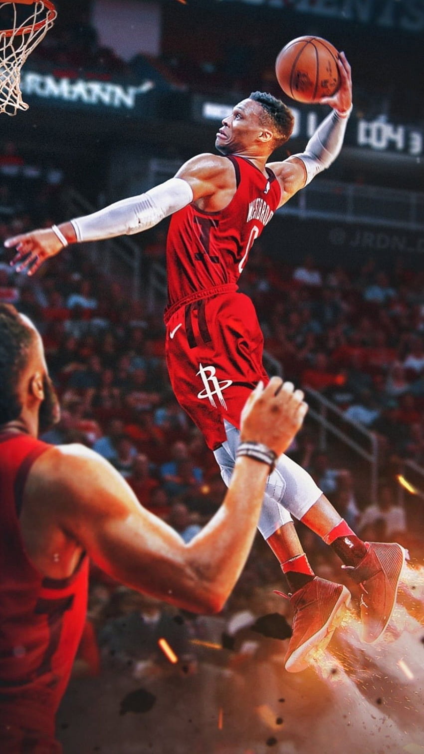 Russell Westbrook Rockets, Houston Rockets 2021 Papel de parede de celular HD