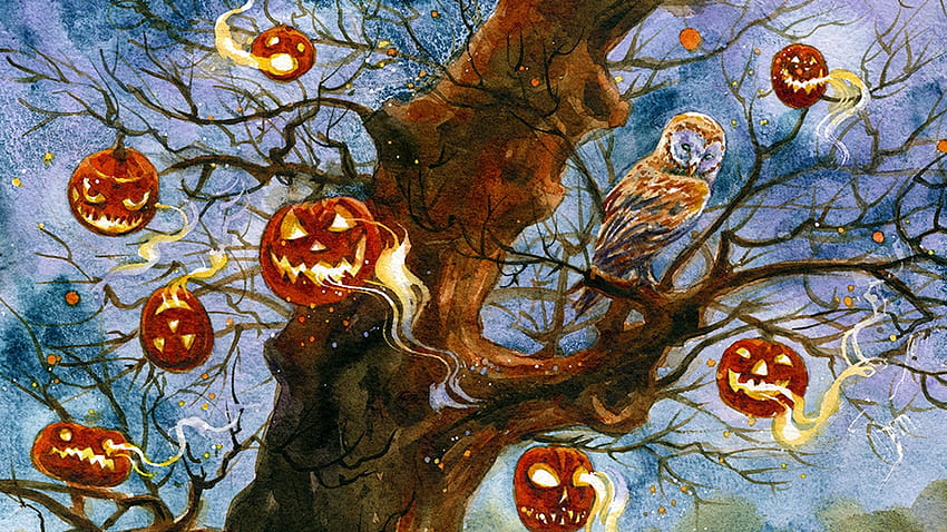Lanterns Burn Bright: A Halloween Art Countdown by Joanna Barnum » Shipping Updates, count down halloween HD wallpaper