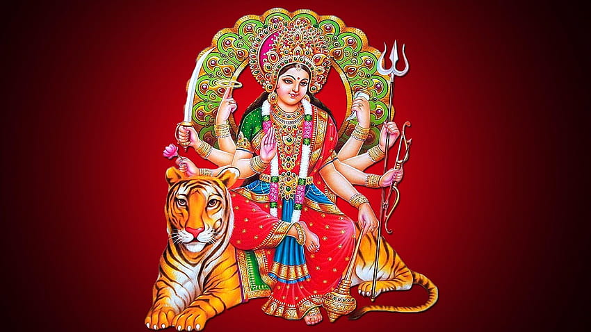 Maa Durga i , Maa Durga, 3D bóg hinduskiej Durga Maa Tapeta HD