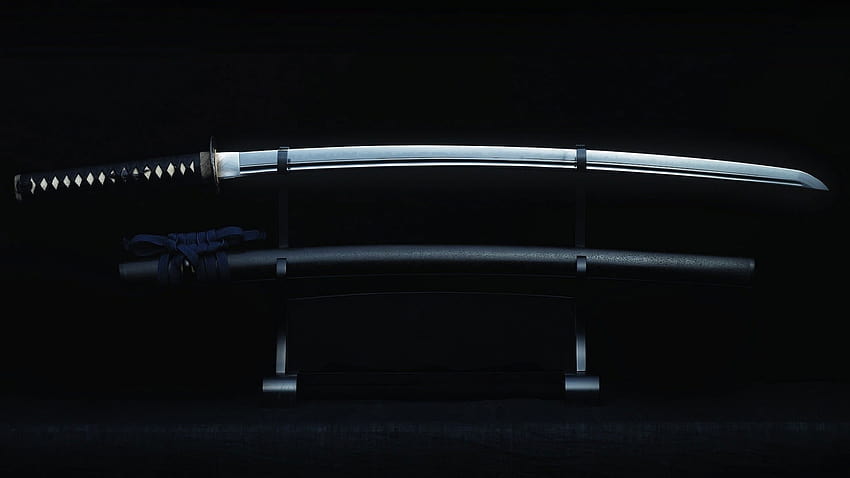 Silver And Black Katana, Samurai, Espada, Arma • Para você, espadas legais papel de parede HD