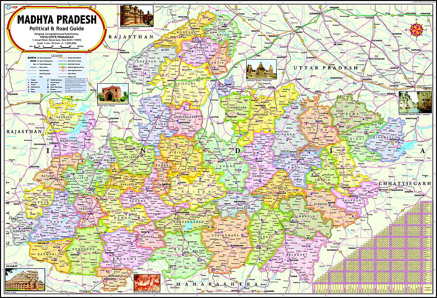 Compre o mapa de Madhya Pradesh papel de parede HD