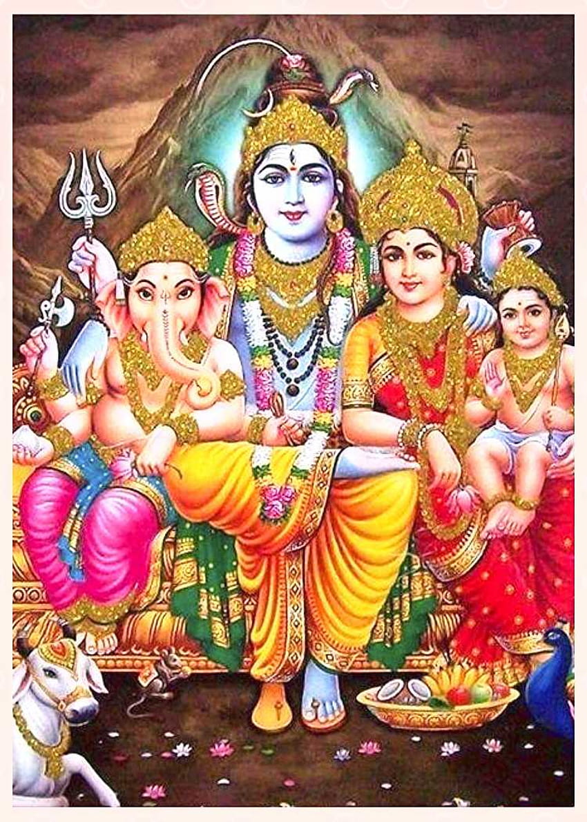 19 God Shiva & Lord Shiva Pics, Family, lord shiva family HD phone ...