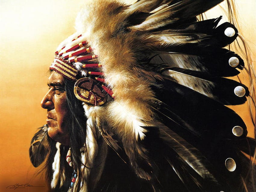 ネイティブ・インディアンのアメリカ・インディアン 高画質の壁紙