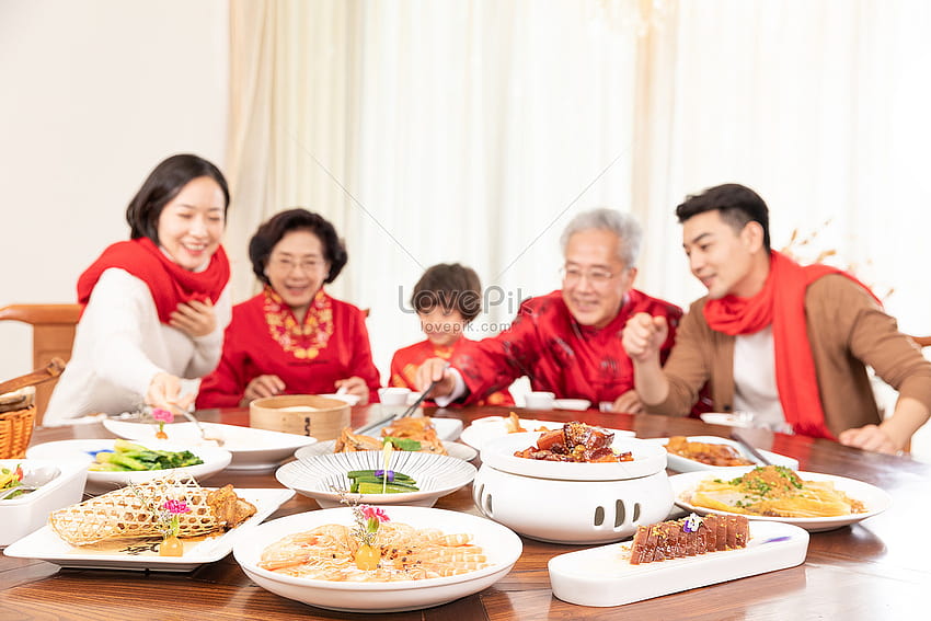 New Year Family Reunion Dinner And, family dinner HD wallpaper