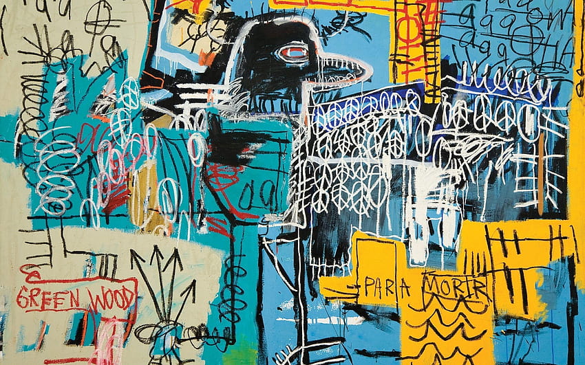 2560x1600 거리 예술, 현대 미술, Basquiat Jm Bird On Money Art HD 월페이퍼