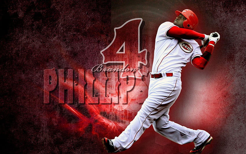 Beyzbolda MLB Cincinnati Reds Brandon Phillips 2018 HD duvar kağıdı
