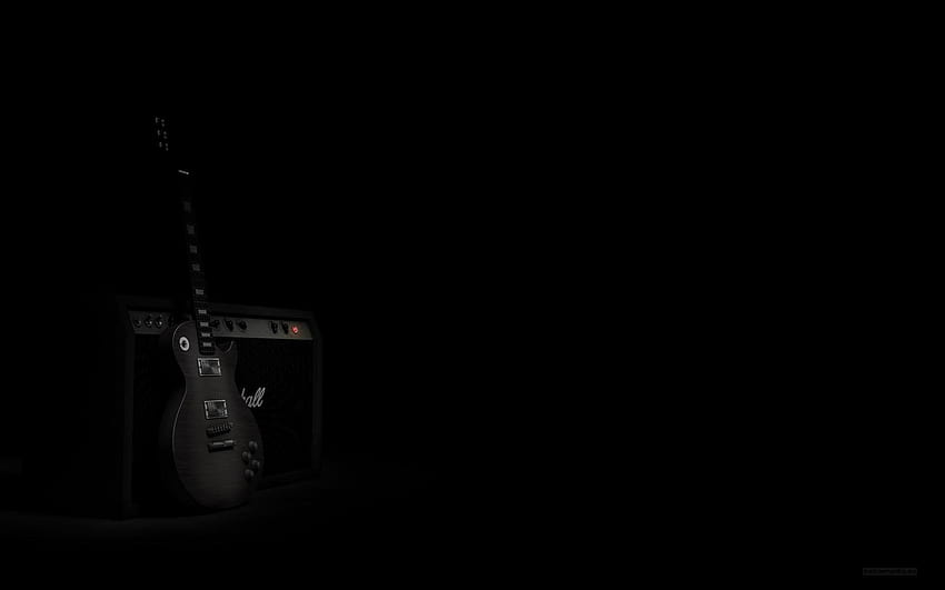 Guitar and Backgrounds, black background guitar HD wallpaper