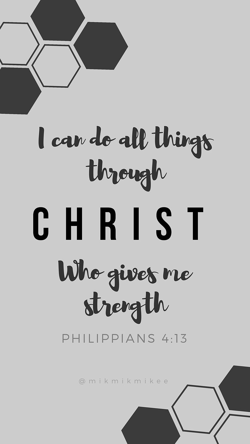 I can do all things through Christ who gives me strength HD phone wallpaper