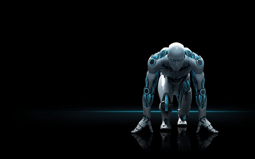 Nano-Roboter, KI-Roboter HD-Hintergrundbild