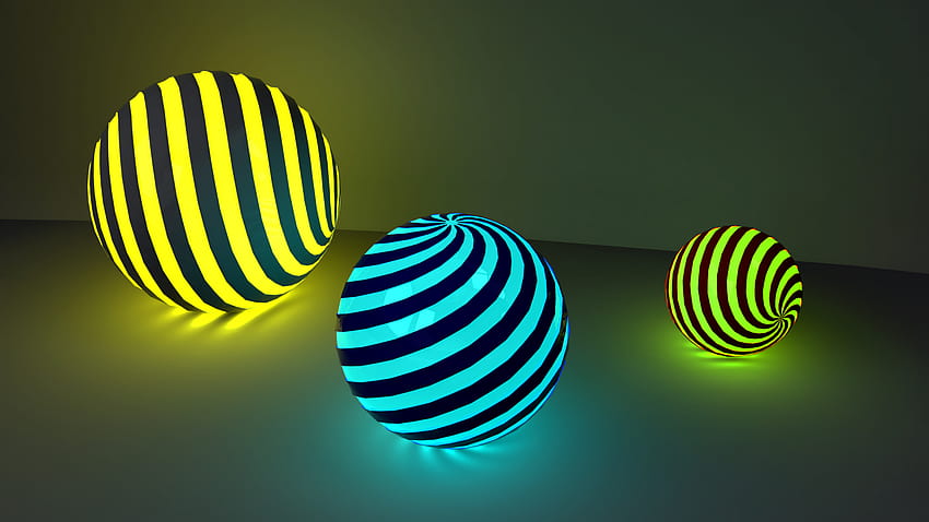 3D abstract ball 2K wallpaper download