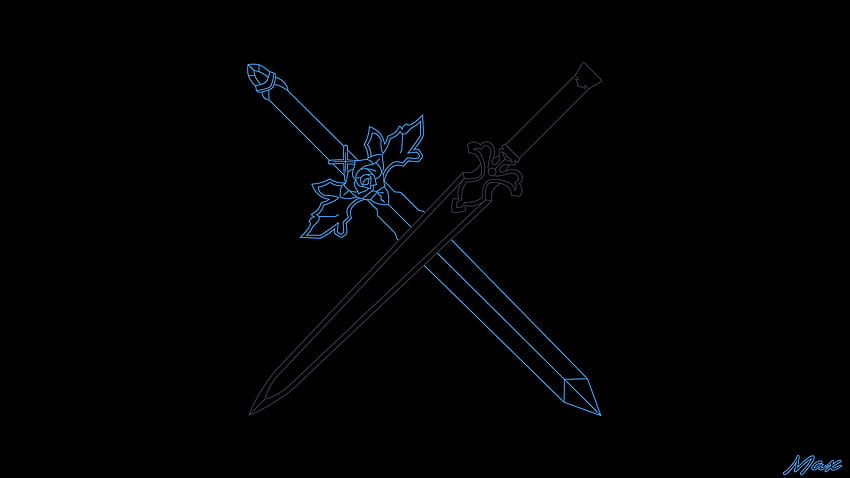 Sword Art Online: Alicization de Massimiliano Princiotta, espada negra fondo de pantalla