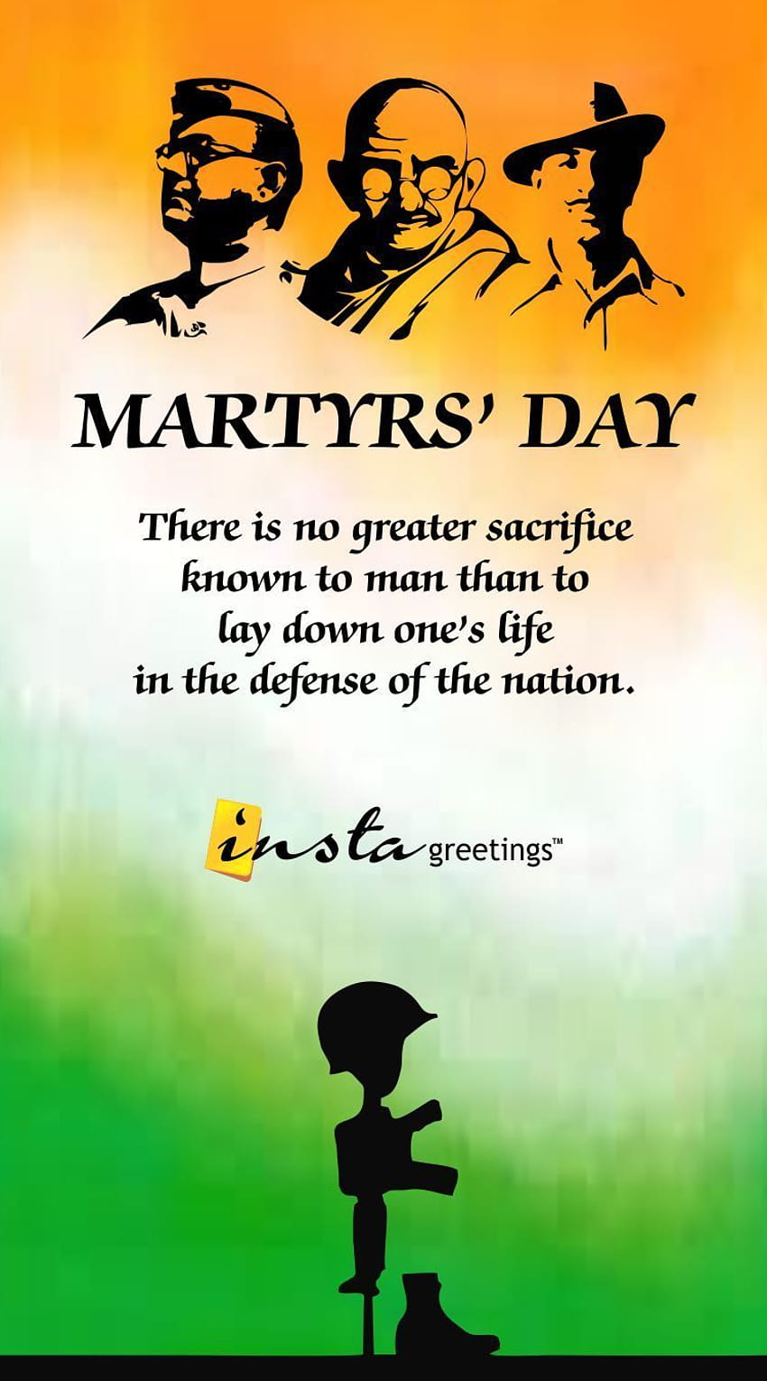 Let us pay homage to the brave Martyrs who are symbols of exceptional leadership and heroism for our country., martyrs day HD phone wallpaper