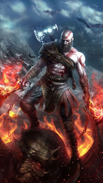 HD wallpaper kratos god of war 4 games ps games hd 4k 5k artwork   Wallpaper Flare