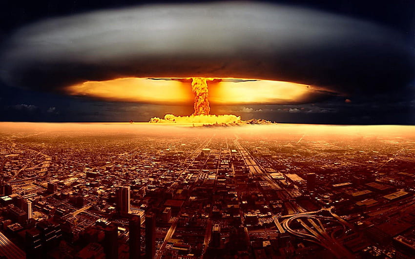 ядрен взрив, експлозия на ядрена бомба HD тапет