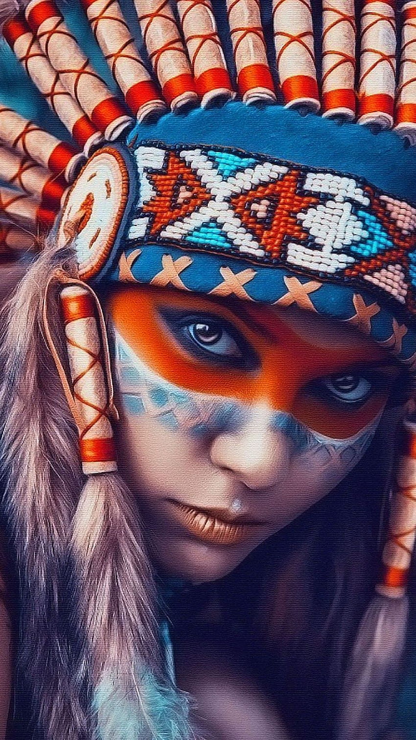 Apache-Indianerkunst HD-Handy-Hintergrundbild