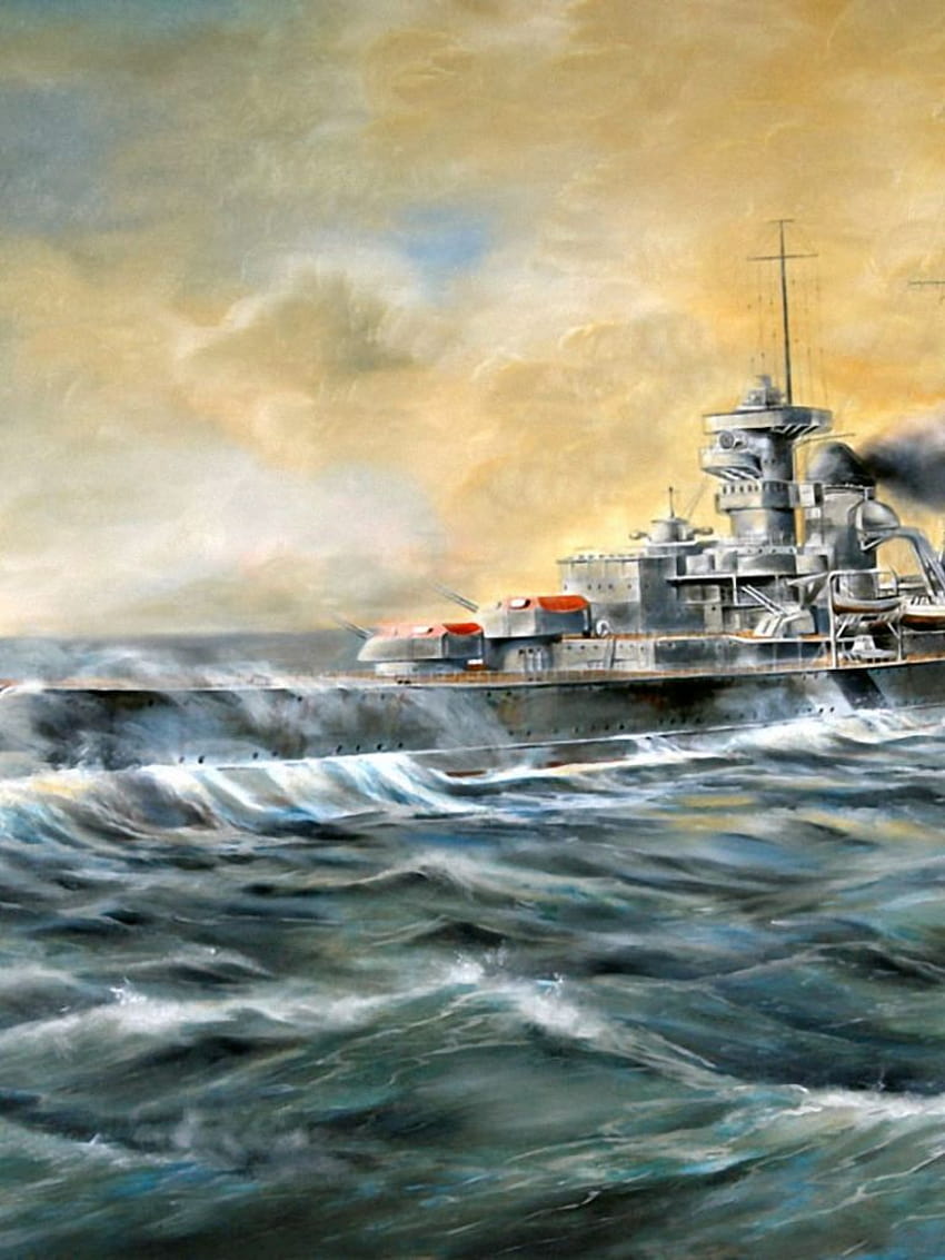 Photos Airplane Sink the Bismarck ship Painting Art 1600x1200