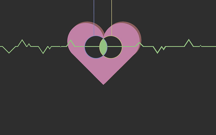 : illustration, heart, text, logo, circle, brand, heartbeat, hearts, shape, line, 2880x1800 px, human body, font, organ, diagram 2880x1800, heart line HD wallpaper