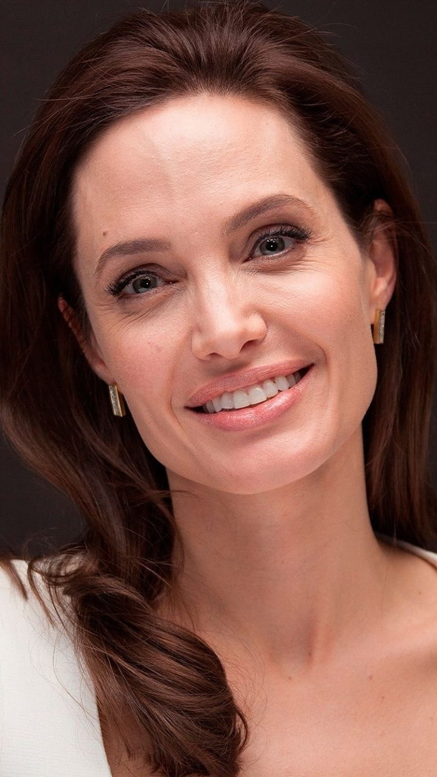 Piękny, uśmiech, Angelina Jolie, aktorka, 720x1280, Angelina Jolie android Tapeta na telefon HD