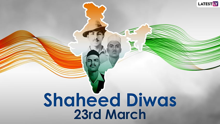 Shaheed Diwas 2021 et en ligne: autocollants WhatsApp, messages et citations Facebook de la Journée des martyrs pour marquer l'anniversaire de la mort de Bhagat Singh, Sukev Thapar et Shivaram Rajguru Fond d'écran HD
