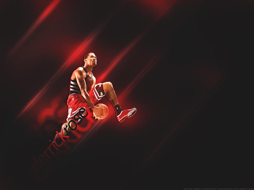 NBA as – Derrick Rose, Chicago Bulls Symbol, Black, nba background HD wallpaper