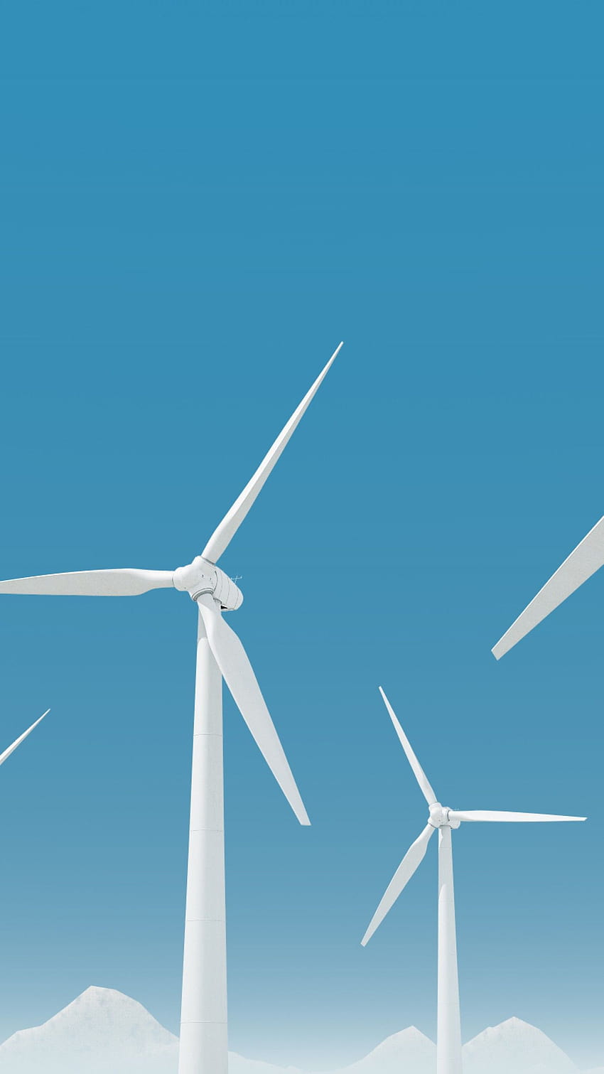 Wind turbines, Renewable energy, Electrical grid HD phone wallpaper