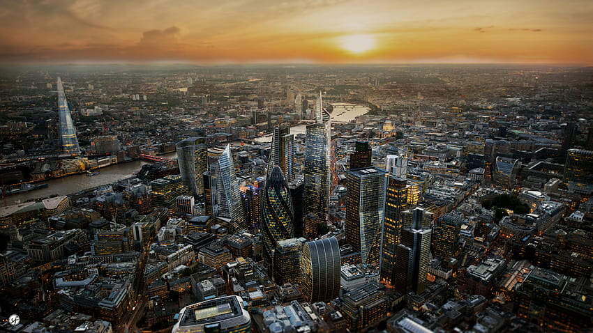 London UK Skyline [3840x2160] na telefon komórkowy i tablet, panoramę Londynu Tapeta HD