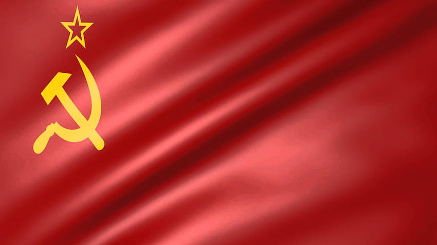 Animierte Flagge der UdSSR, kommunistische Flagge HD-Hintergrundbild