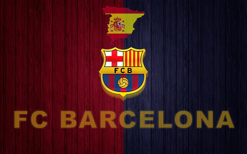 Green soccer field, FC Barcelona, Camp Nou, soccer clubs, soccer, barcelonas logo HD wallpaper