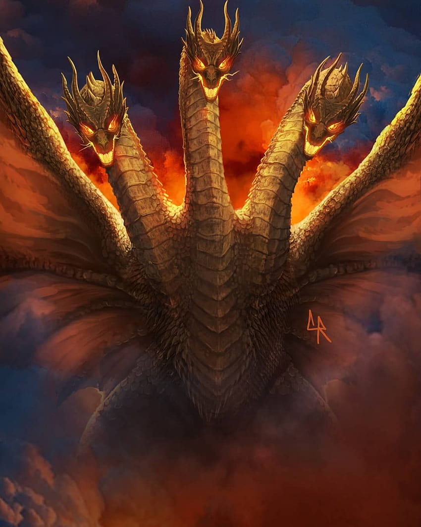 Kevin Chapman On Instagram Here Is A King Ghidorah Painting That Will Be Apart Of My Godzilla