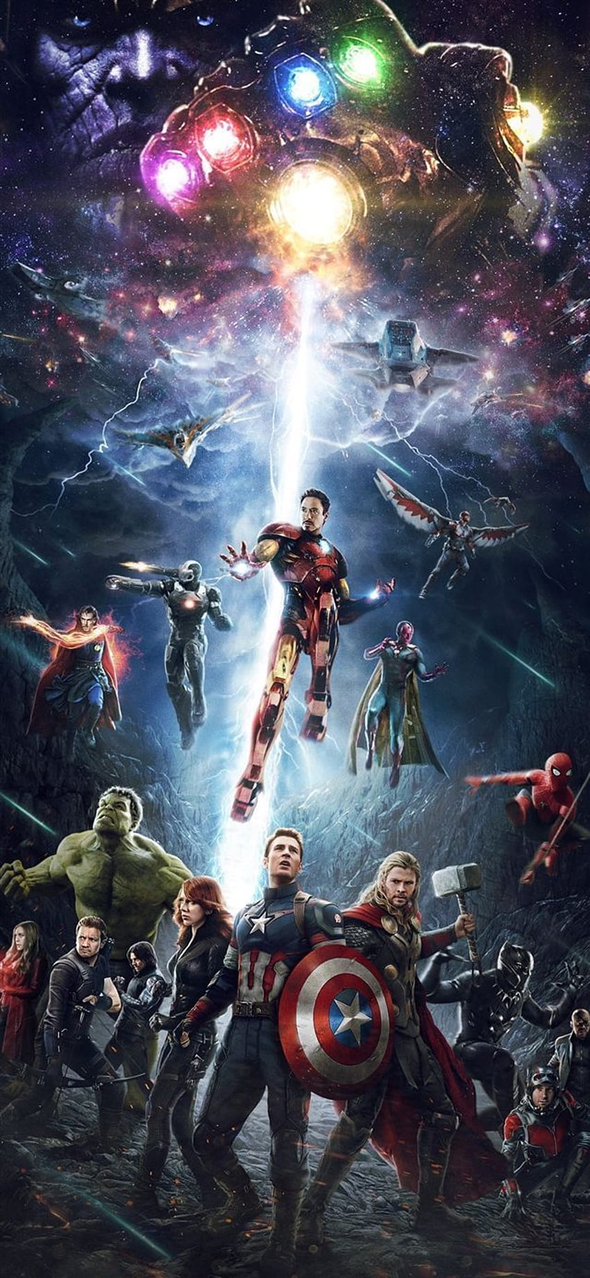 Marvel Infinity War Avengers Hero Art iPhone X im Jahr 2020, alles Wunder HD-Handy-Hintergrundbild