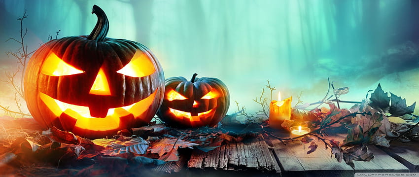Halloween 2019 Decorations U TV용 울트라 배경: 및 울트라와이드 및 노트북: 멀티 디스플레이, 듀얼 모니터: 태블릿: 스마트폰, 할로윈 2560x1080 HD 월페이퍼