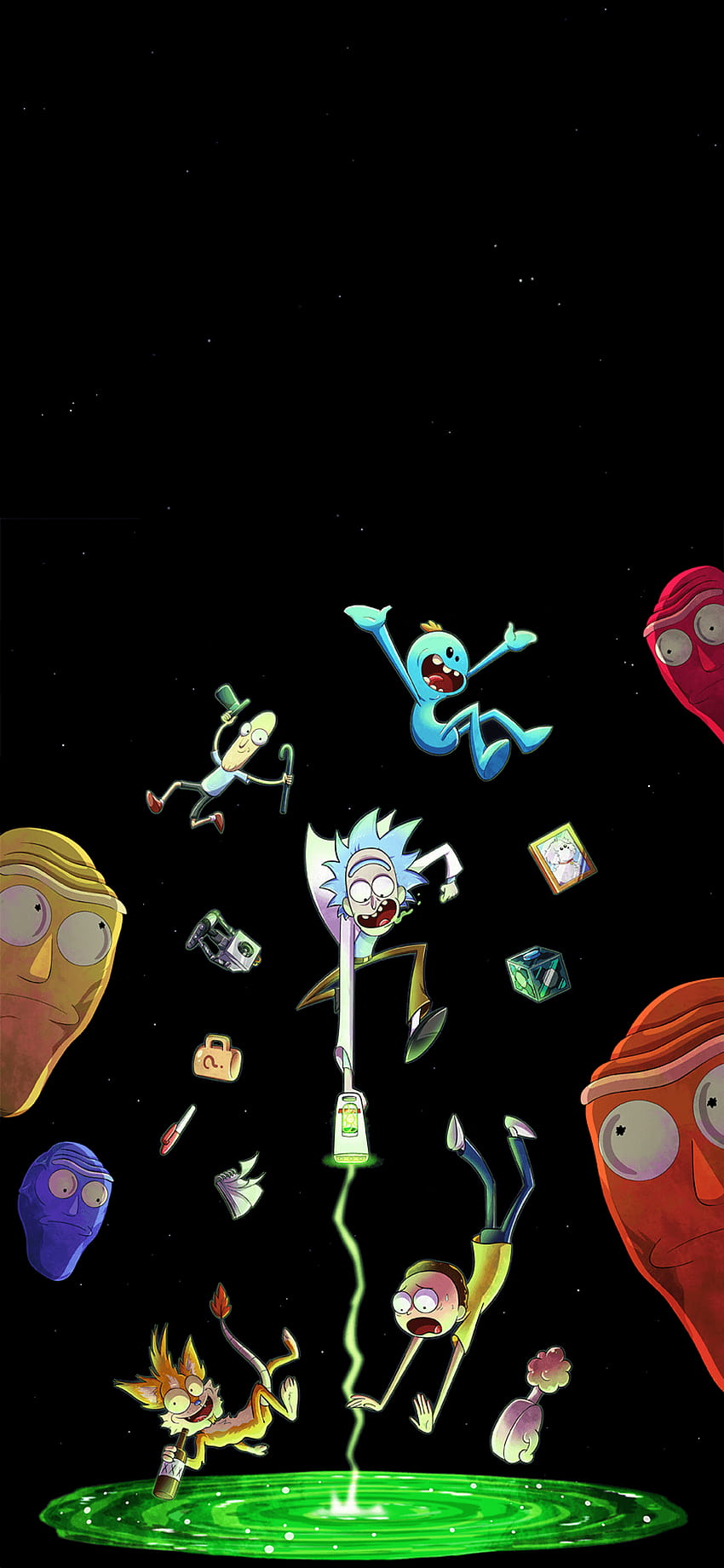 rick and morty iphone x HD phone wallpaper