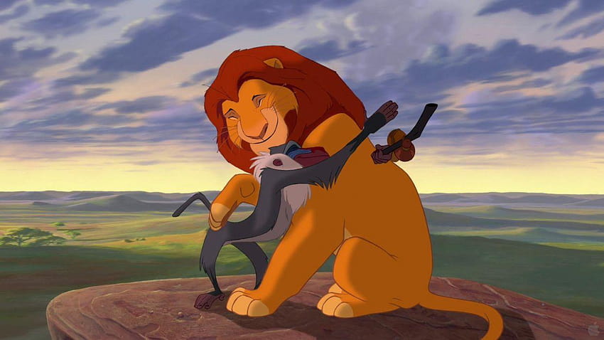 Desenhos Animados Disney Company O Rei Leão Mufasa Rafiki papel de parede HD