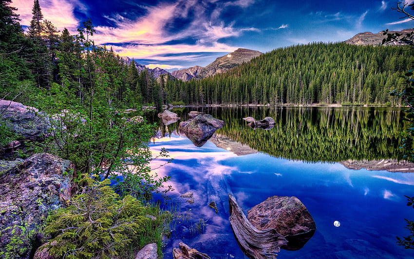 Beautiful Alpine Lake, alpine beauty HD wallpaper