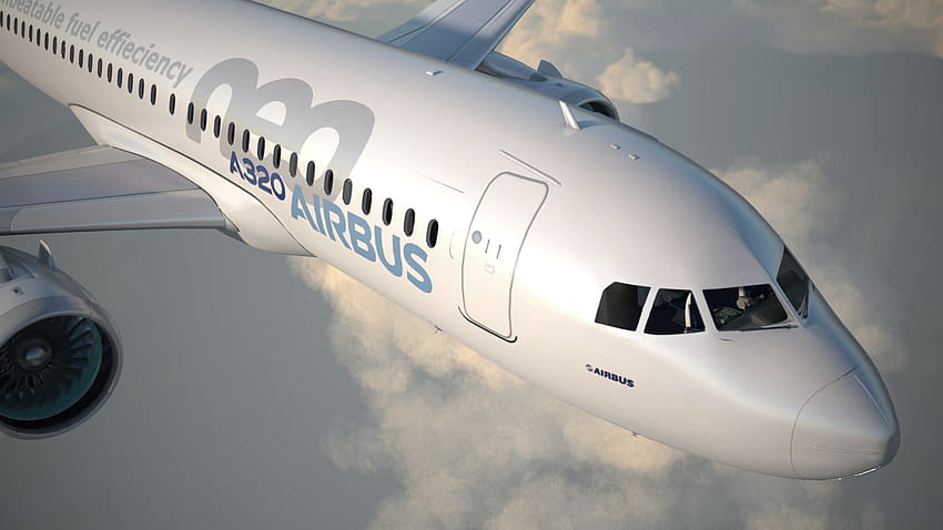 Airbus A320 NEO Modelo 3D, airbus a320neo papel de parede HD