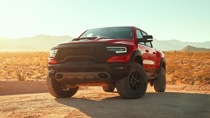 2021 Ram 1500 TRX が Hellcat Engine、ram trx ロゴを搭載して発売 高画質の壁紙