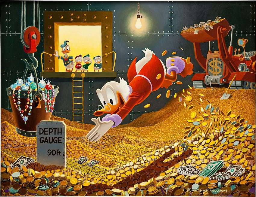 PC Scrooge, Jagdish Lamerton, reicher Donald Duck HD-Hintergrundbild