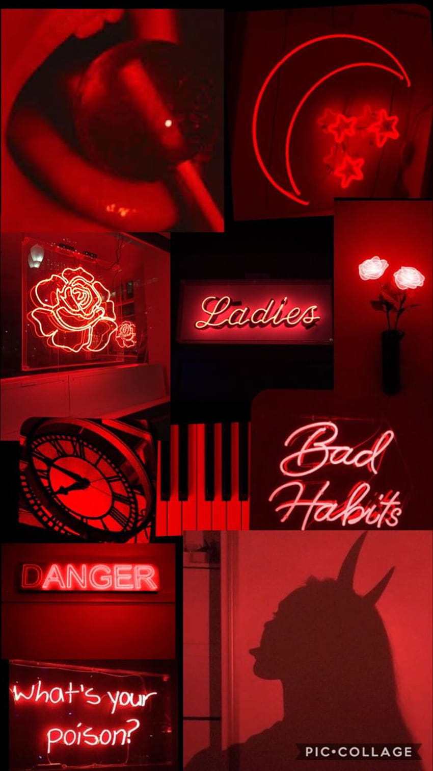Neon Red Aesthetic, red aesthetic dark HD phone wallpaper | Pxfuel