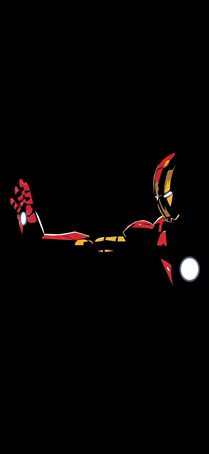 Iron Man Dark Theme ...traxzee, telefone amoled do homem de ferro Papel de parede de celular HD
